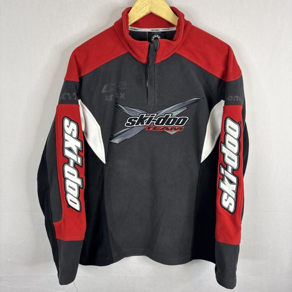 Ski-Doo Team XPS ROATAX  Fleece Pullover Men’s Small Red Black BRP